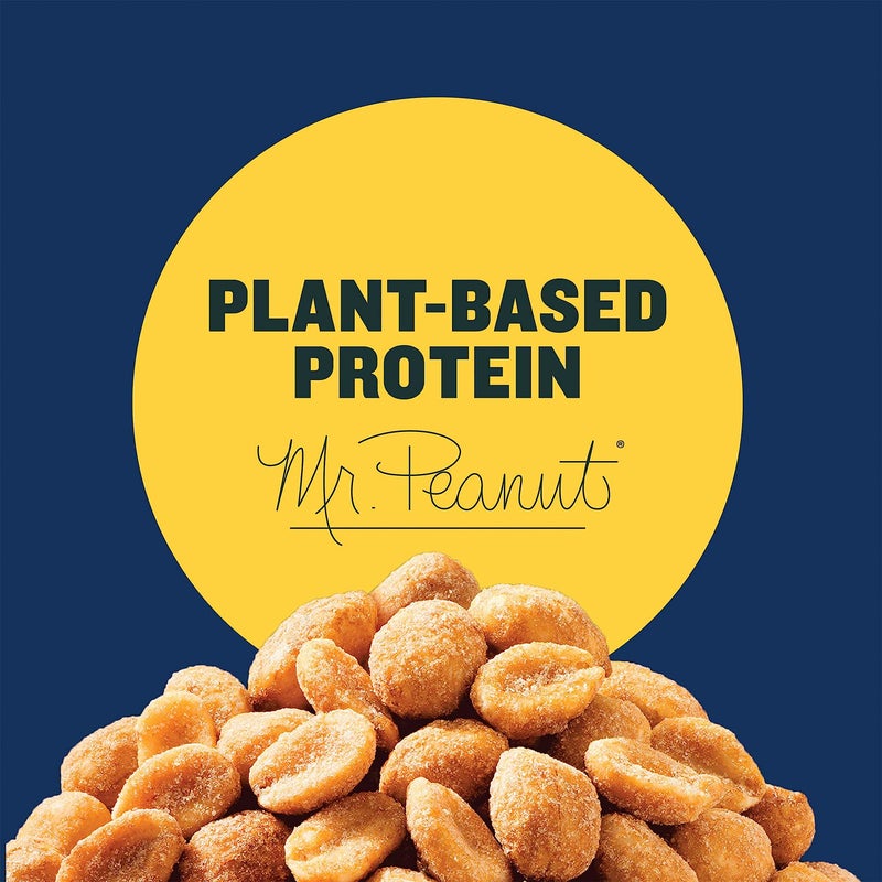 PLANTERS Sweet and Spicy Peanuts, Plant-Based Protein, Sweet & Spicy Party Snacks, Peanut Snack, 16 Oz Jar (Pack of 1) - Image 3